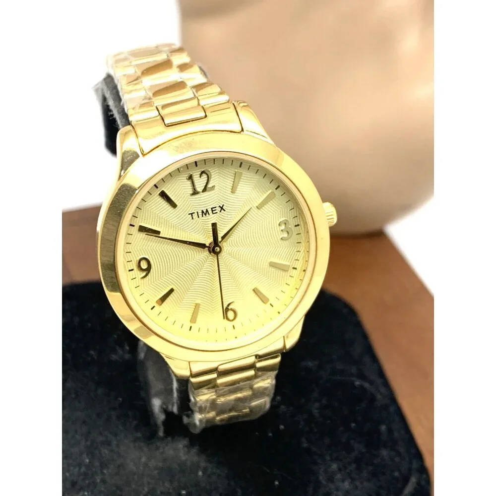 Timex Women's Watch TW2V36000 Quartz Gold Stainless Steel 32mm
